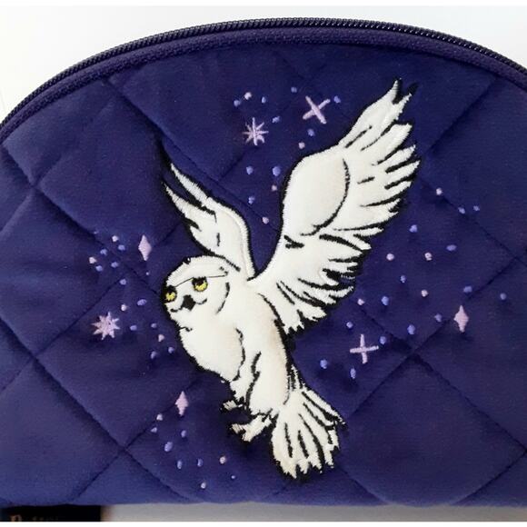 Vera Bradley Harry Potter Forbidden Forest Clamshell Cosmetic Case Velvet Purple - Picture 2 of 9